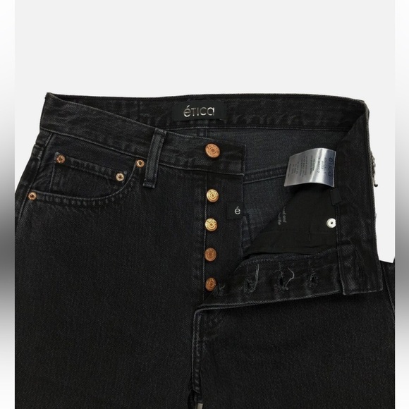 Etica Black Ankle Cropped Jeans - NWT - 28 - Picture 4 of 15